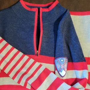 Krimson Klover 1/4 zip USA wool top